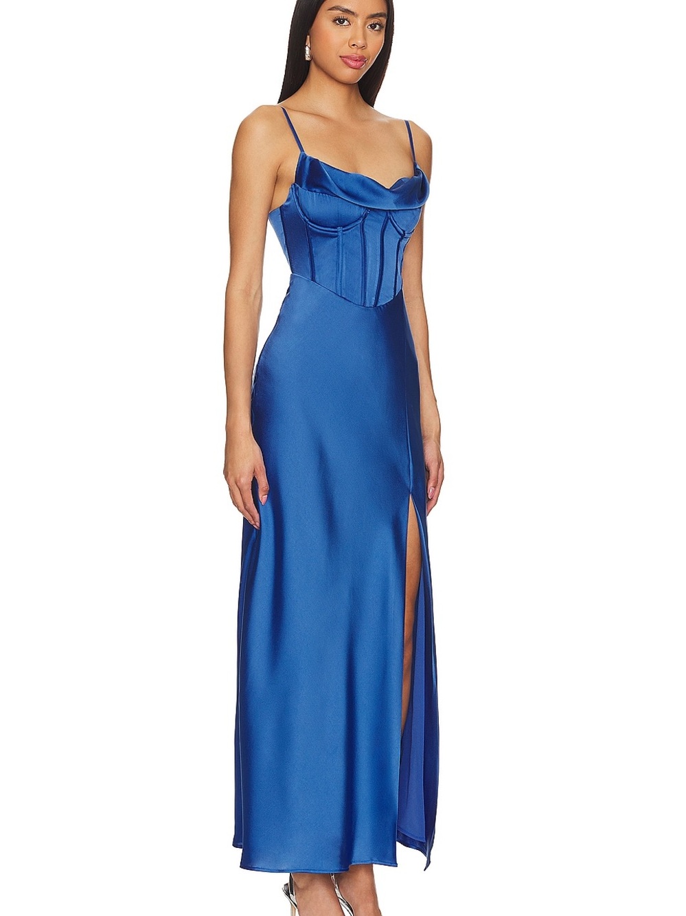 REVOLVE ASTR the Label Cannes Dress in Denim Blue. - Picture 2 of 7